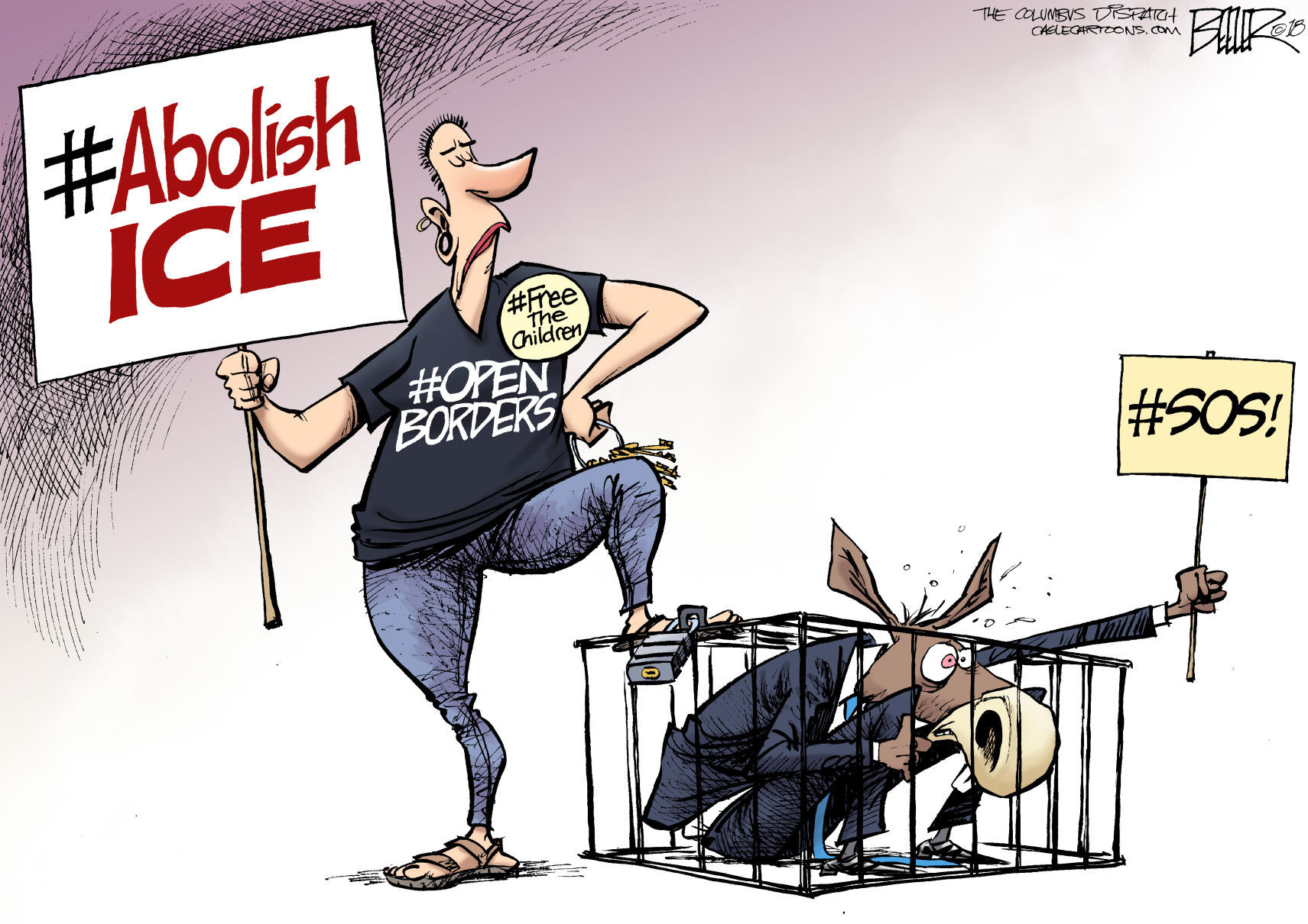 Abolish ICE by Nate Beeler, The Columbus Dispatch